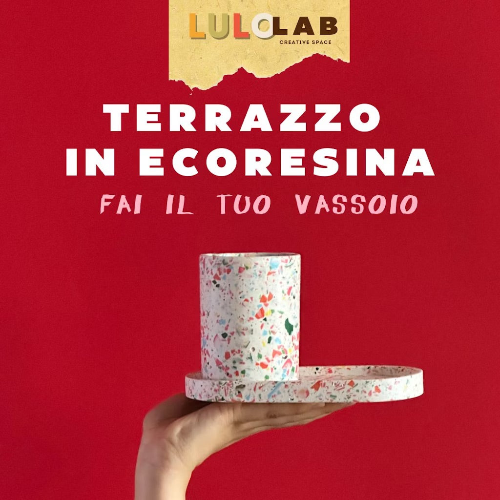 Crea il tuo portacandele / vassoio in ecoresina Terrazzo