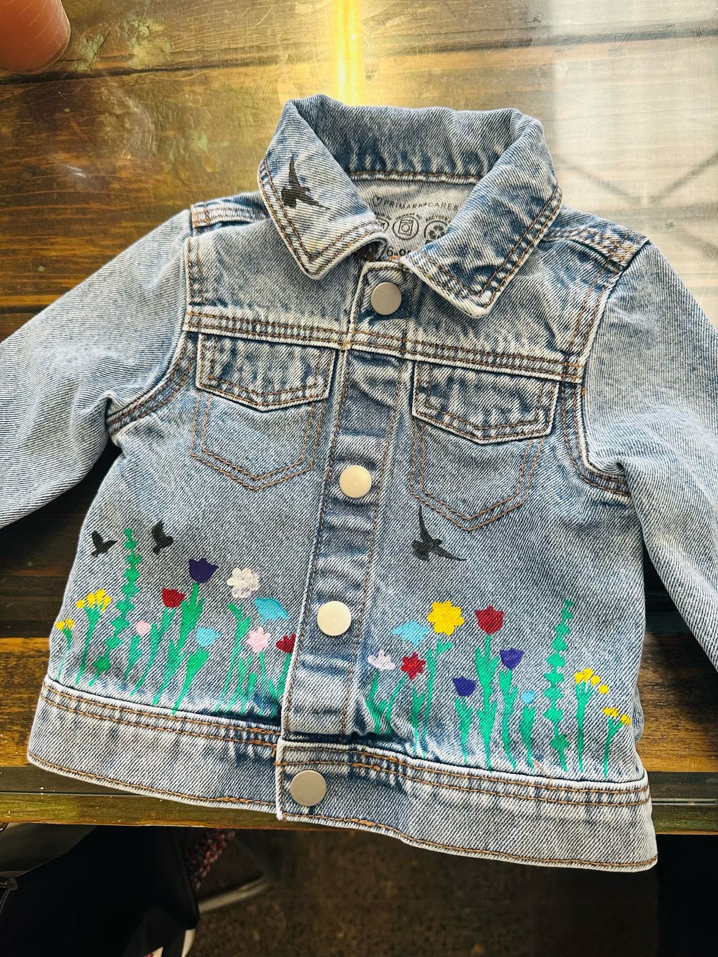 Paint on fabric in an artist's studio