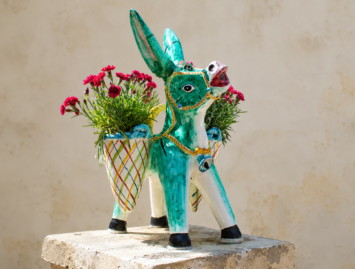 Discover the art of Vietri ceramics by creating your own clay donkey
