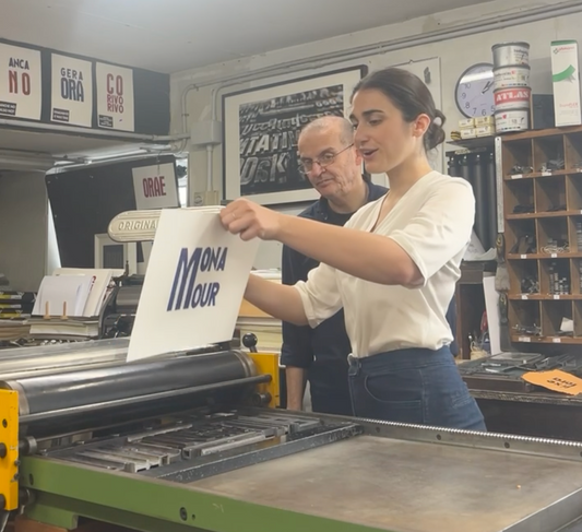Stampa la tua frase in un'antica tipografia