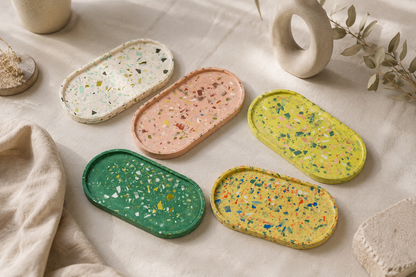 Create your terrazzo eco-resin tray in Milan