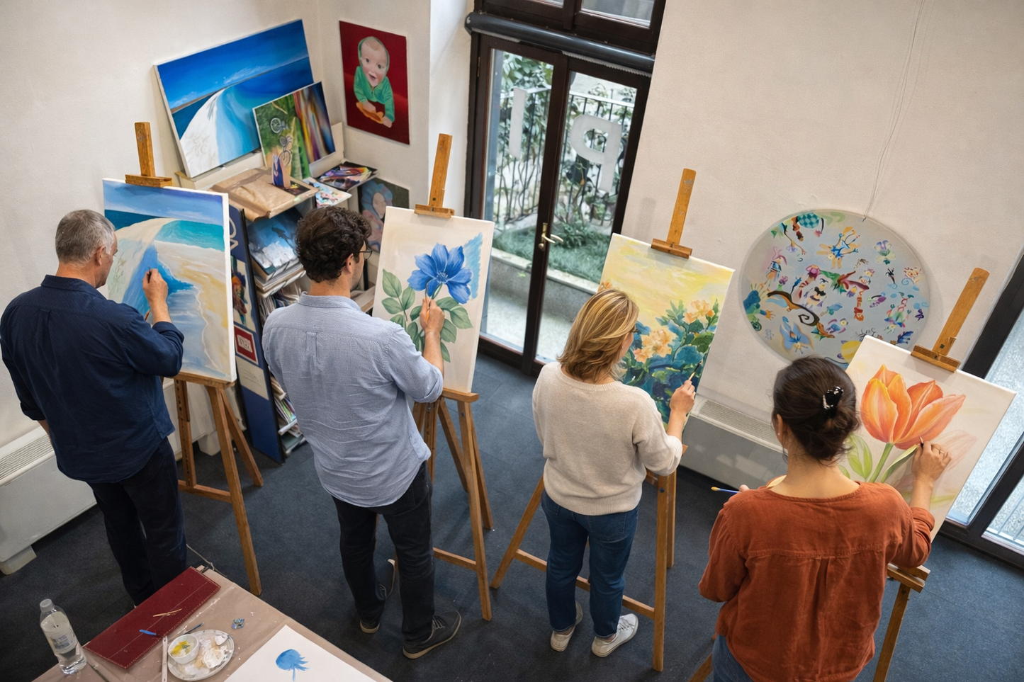 Learn the secrets of watercolor in a studio in the heart of Milan's Brera district