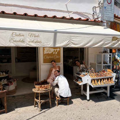 Crea i tuoi sandali capresi artigianali nel cuore di Anacapri