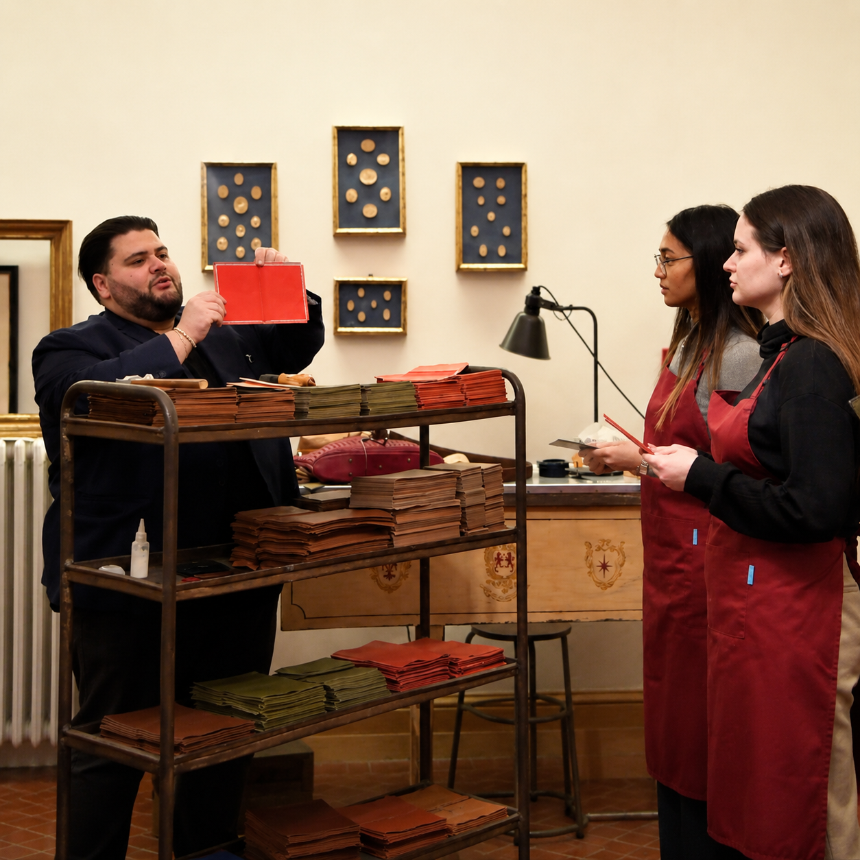 Crea il tuo copri-passaporto in pelle nella storica galleria Michelangelo a Firenze