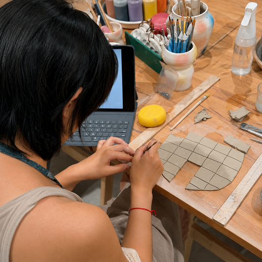 Learn the coiling technique in an elegant ceramic studio in Milan