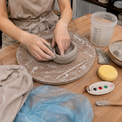 Learn the coiling technique in an elegant ceramic studio in Milan