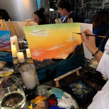 Dipingi il tuo quadro in centro a Milano con aperitivo o tè