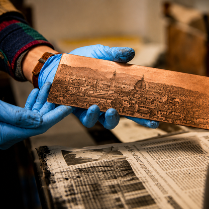 Stampa la tua acquaforte in un atelier storico a Firenze