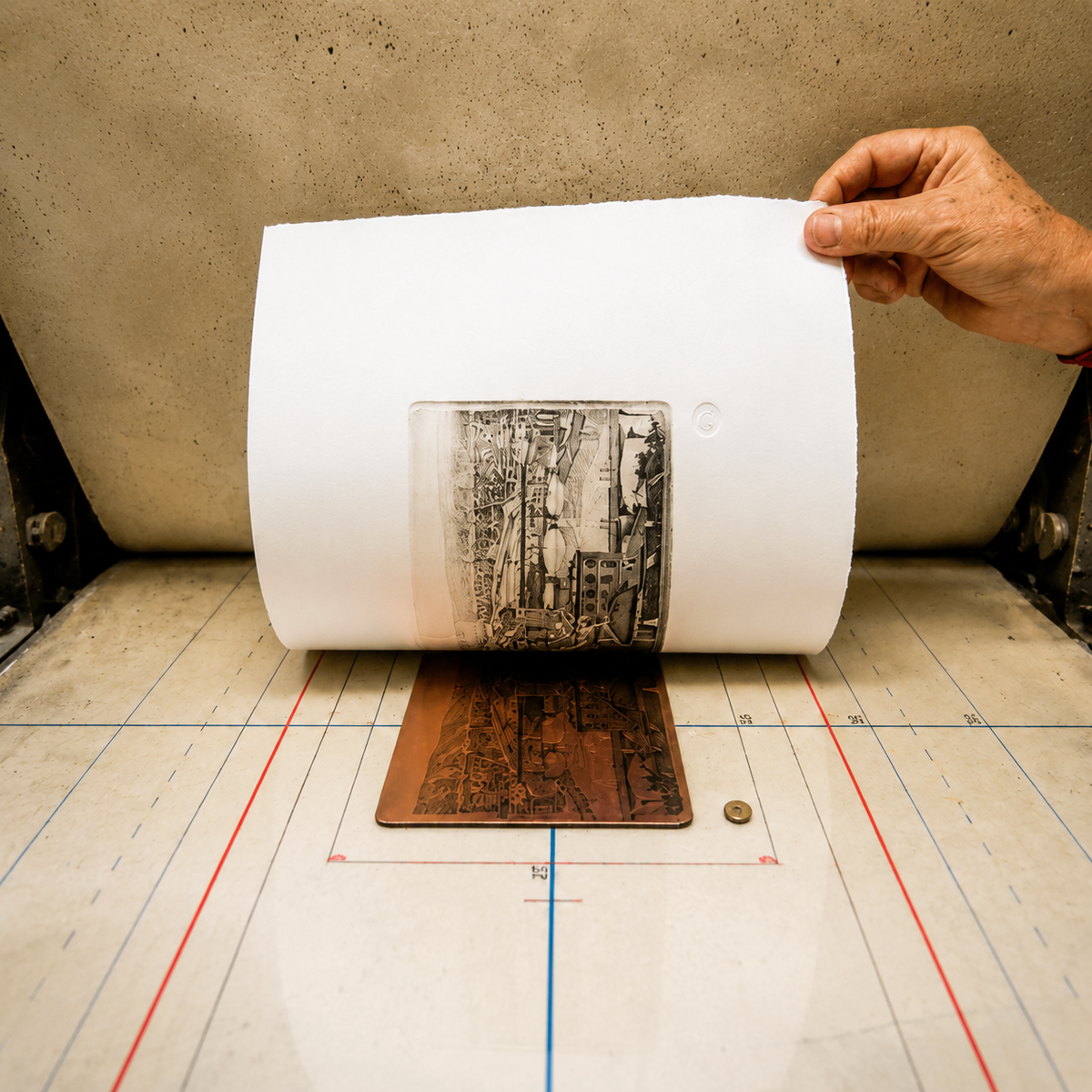 Stampa la tua acquaforte in un atelier storico a Firenze