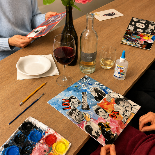Create your artistic collage with an aperitif at a wine bar in Milan