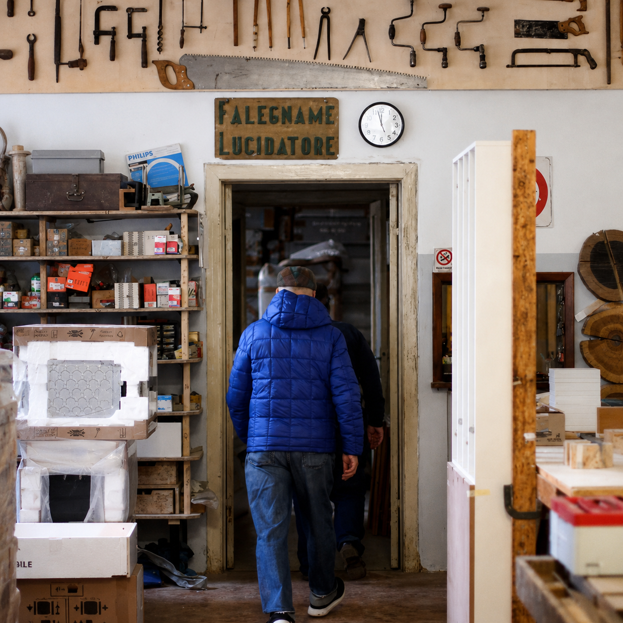 Diventa artigiano per un giorno e crea la tua cornice con una storica famiglia di falegnami a Milano