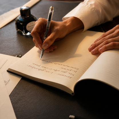 Riscopri l'arte della calligrafia nella storica boutique Pineider a Firenze
