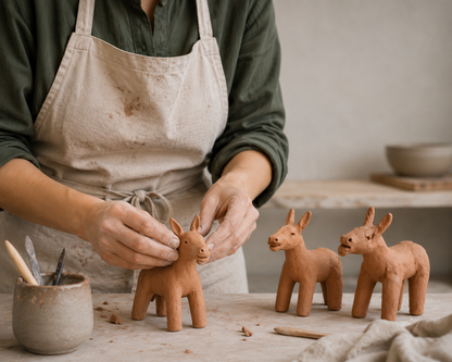 Discover the art of Vietri ceramics by creating your own clay donkey
