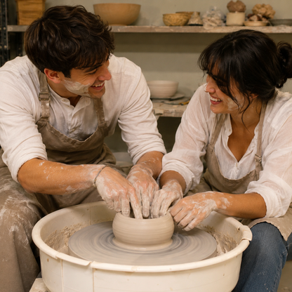 Crea un vaso in ceramica al tornio insieme a chi ami a Torino
