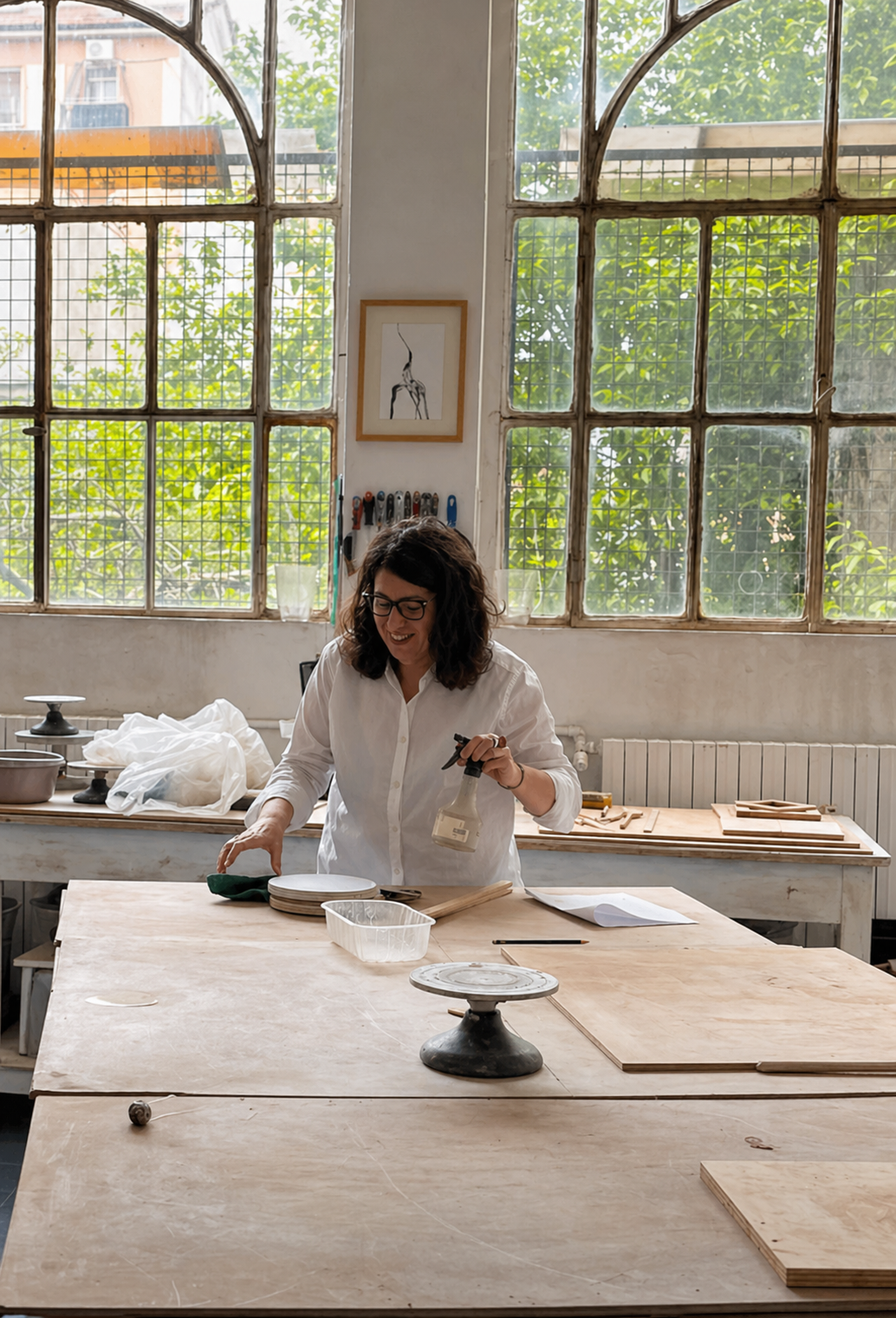 Learn the coiling technique in an elegant ceramic studio in Milan