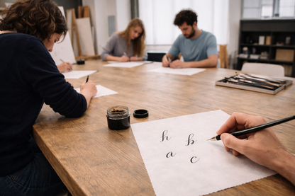 Learn calligraphy in Milan in a historic atelier in Brera