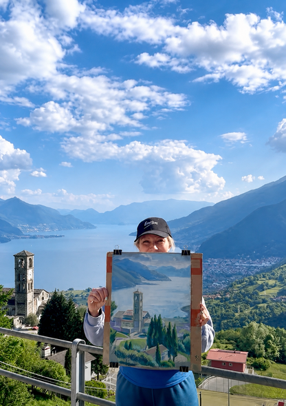Dipingi il paesaggio del Lago di Como en plein air con un’artista accademica