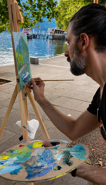 Dipingi il paesaggio del Lago di Como en plein air con un’artista accademica