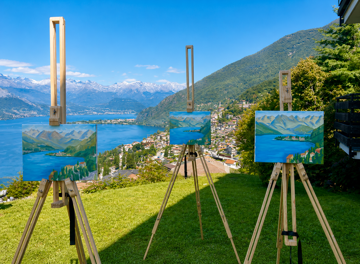 Dipingi il paesaggio del Lago di Como en plein air con un’artista accademica