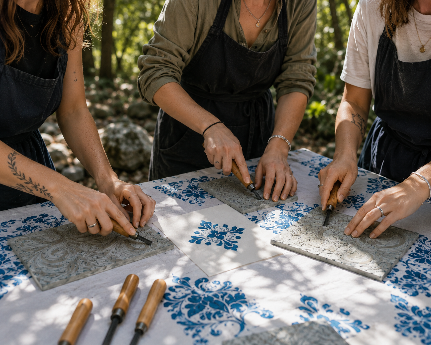 From mark to print: create your graphics and produce them by hand on paper