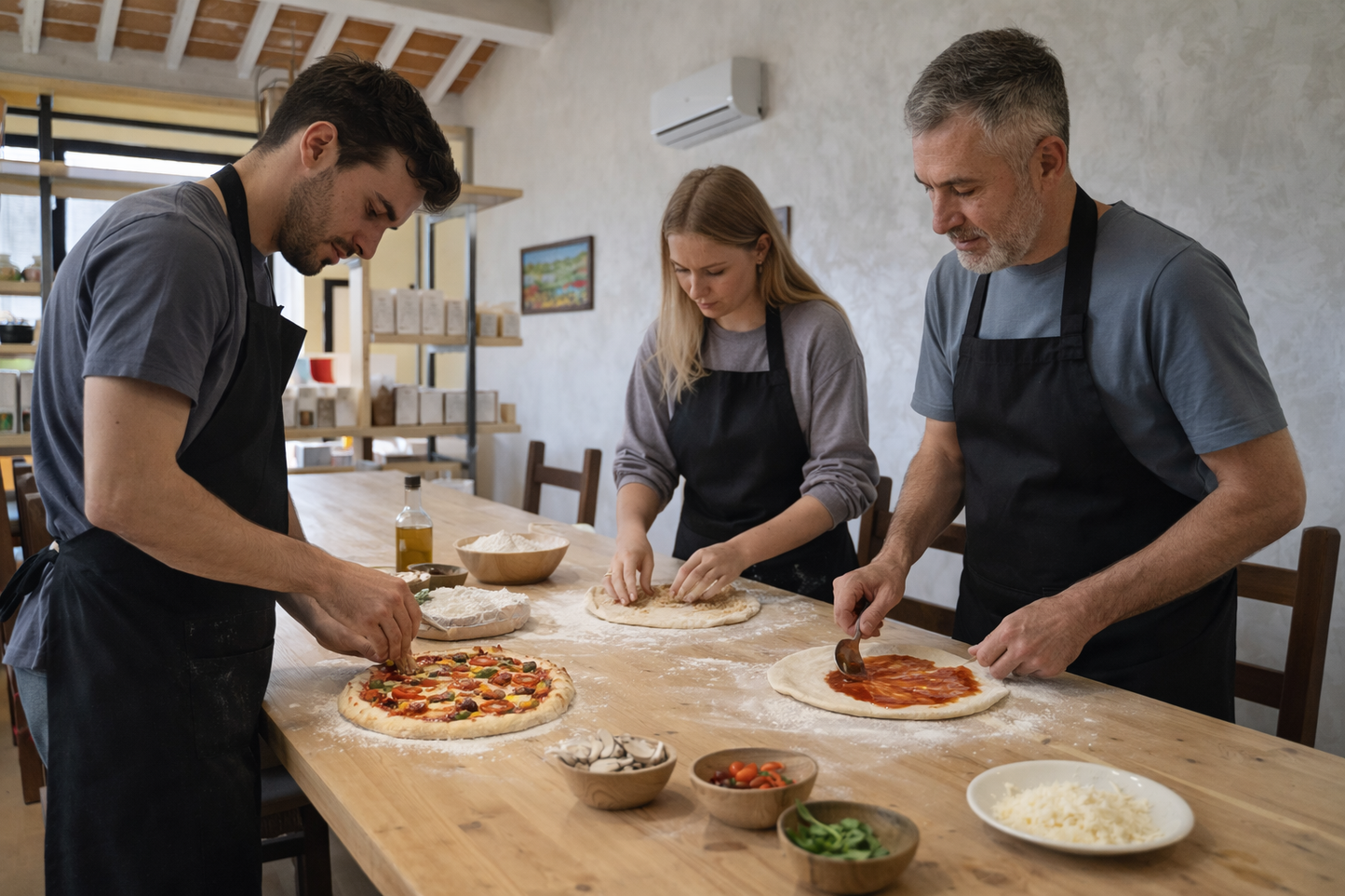 Prepara la pizza e scopri la farina in un mulino storico vicino Firenze