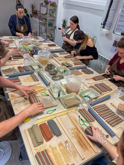 Learn the coiling technique in an elegant ceramic studio in Milan