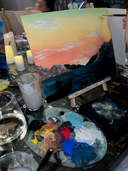 Dipingi il tuo poster delle Olimpiadi con aperitivo o tè in centro a Milano