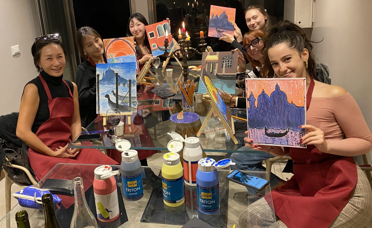 Paint Venice during a creative aperitif