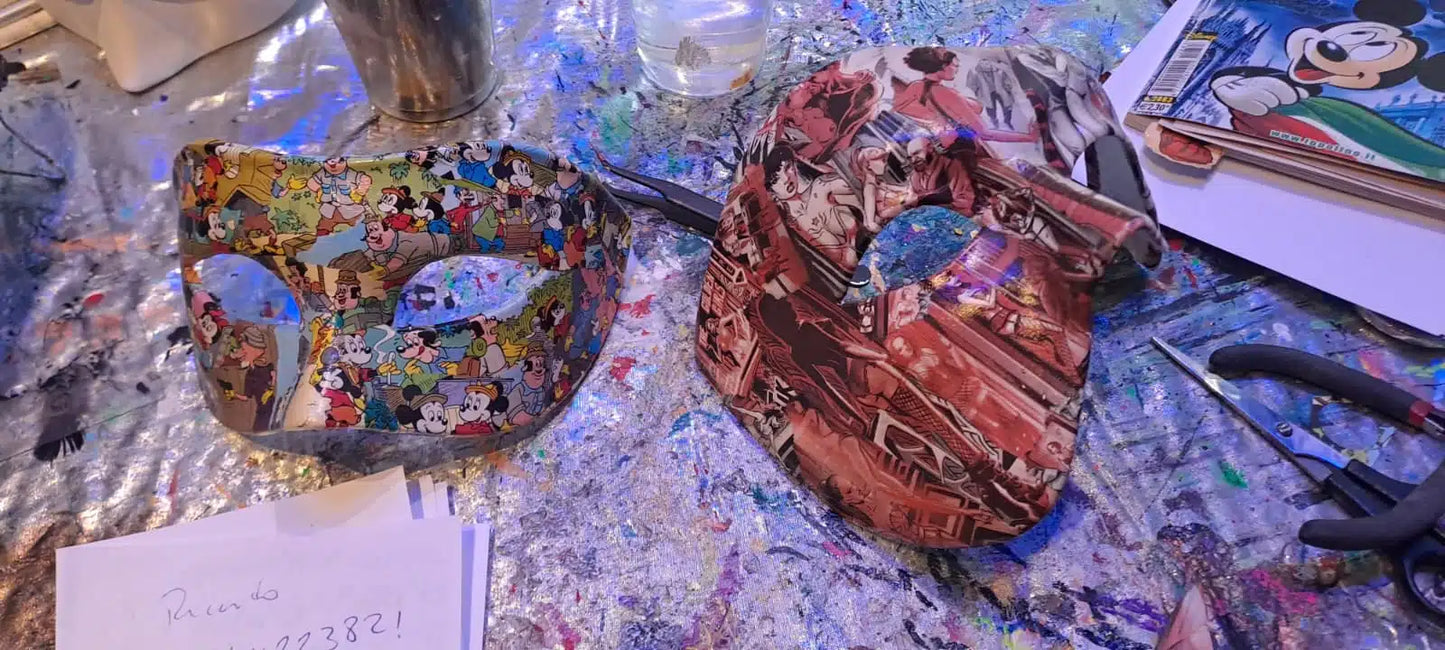 Decorate a mask with a creative aperitif in Venice