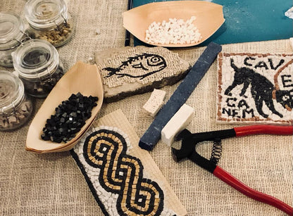 Create your mosaic in Rome and visit Castel Sant'Angelo or Villa Farnesina